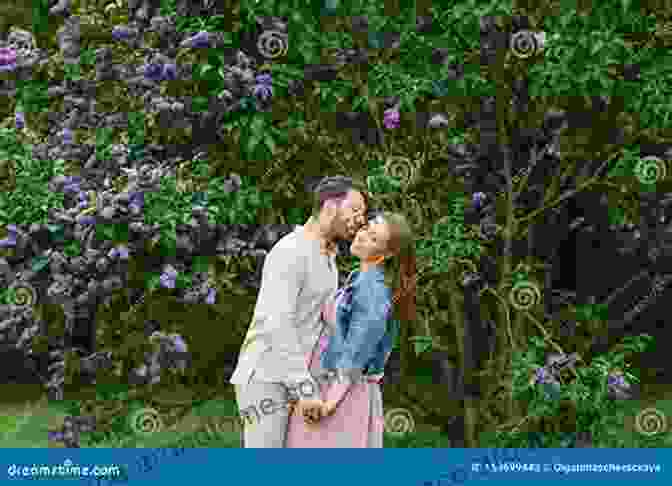 A Couple Embracing In A Loving Embrace, Surrounded By Blooming Flowers. Gems Of Wisdom : Quotes On Life Love Justice Karma Spiritualism