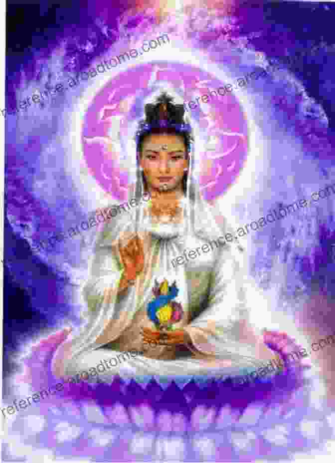 A Serene And Ethereal Image Of Kwan Yin, The Goddess Of Compassion, Seated On A Lotus Throne, Surrounded By A Heavenly Aura She Appears: Encounters With Kwan Yin Goddess Of Compassion