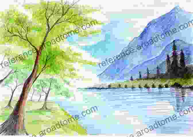 A Vibrant Colored Pencil Drawing Of A Landscape The Complete Colored Pencil