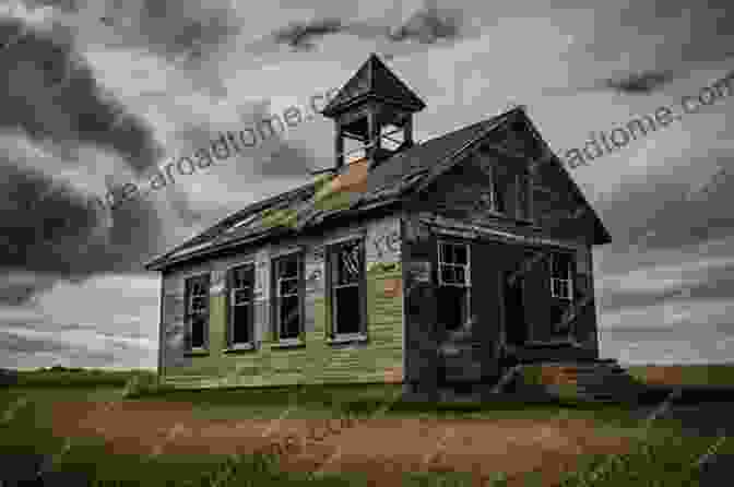 Abandoned Schoolhouse With Peeling Paint Atlas Of Fallen Dust In Kuwait