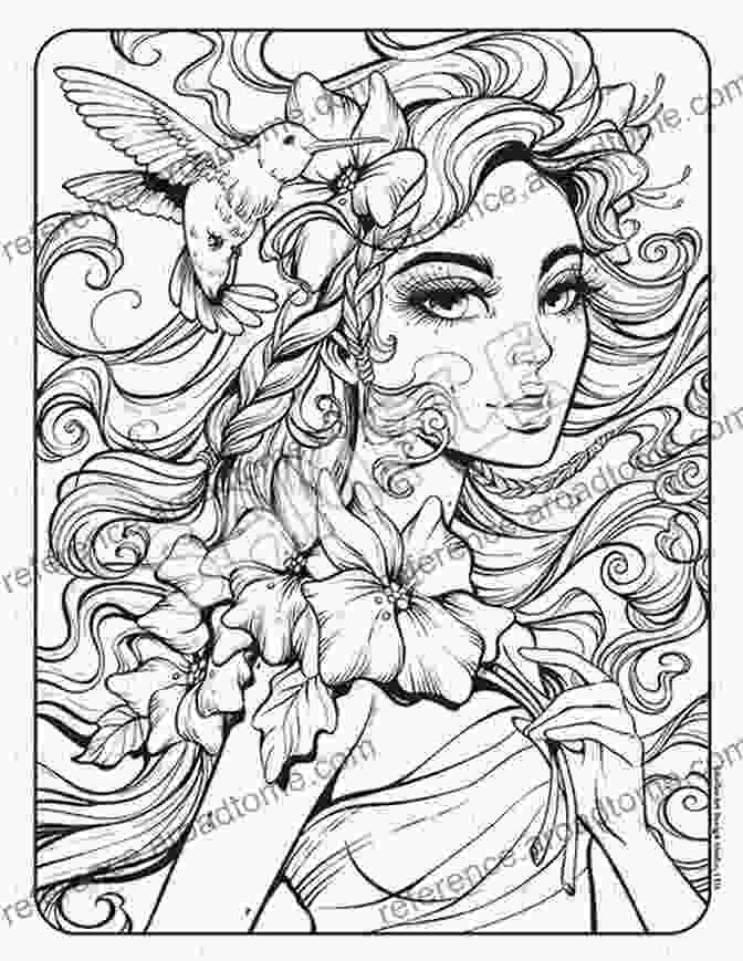 Artistic Coloring Page From The 10th Muse Adult Coloring Book Volume 10th Muse: Adult Coloring Book: Volume 2