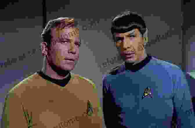 Captain James T. Kirk And Mr. Spock Engage In A Thoughtful Conversation On The Bridge Of The U.S.S. Enterprise. ENTERTAINMENT WEEKLY The Ultimate Guide To Star Trek