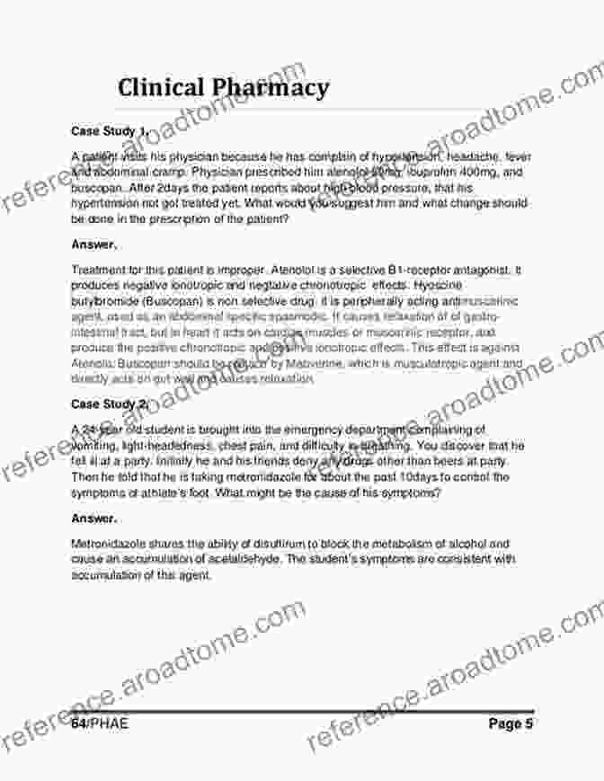 Example Of A Case Study On The Use Of Immunology In Pharmacy Practice Immunology For Pharmacy E