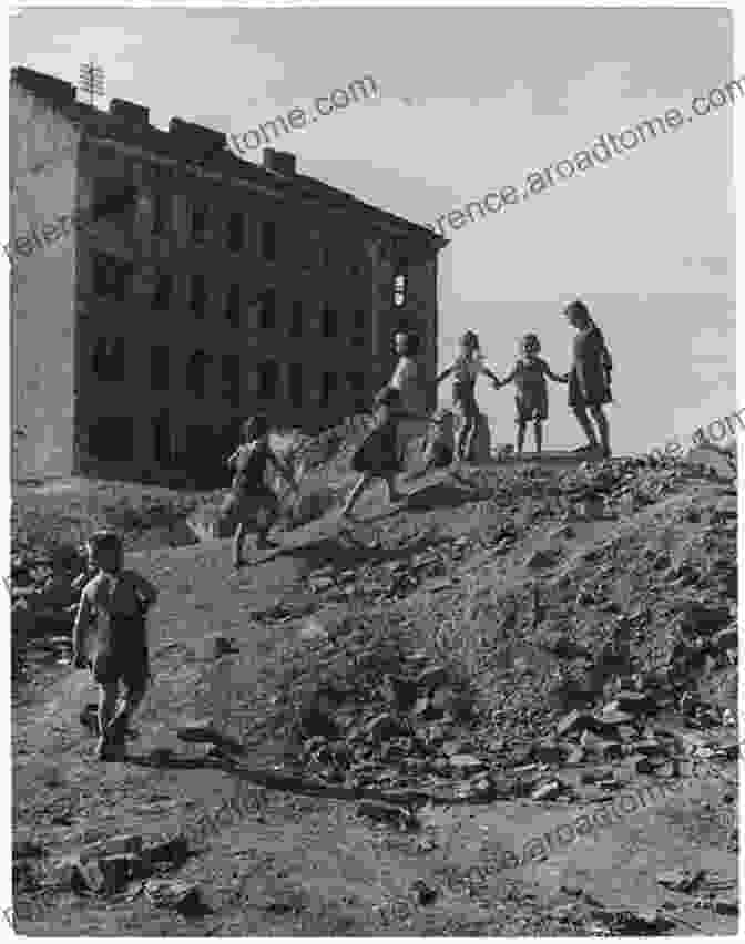 Group Of Children Playing Amidst Abandoned Ruins Atlas Of Fallen Dust In Kuwait