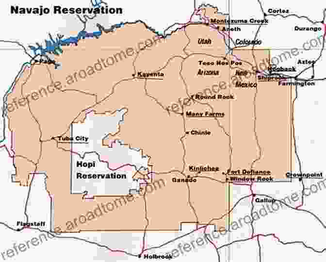 Map Of Navajo And Hopi Relocation Areas In Arizona And New Mexico OFFICE OF NAVAJO AND HOPI INDIAN RELOCATION: Executive Branch And Legislative Action Needed For Closure And Transfer Of Activities (GAO )